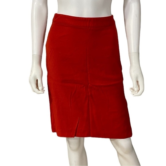 Banana Republic Orange Wool Blend Skirt Size 0 - Picture 2 of 8